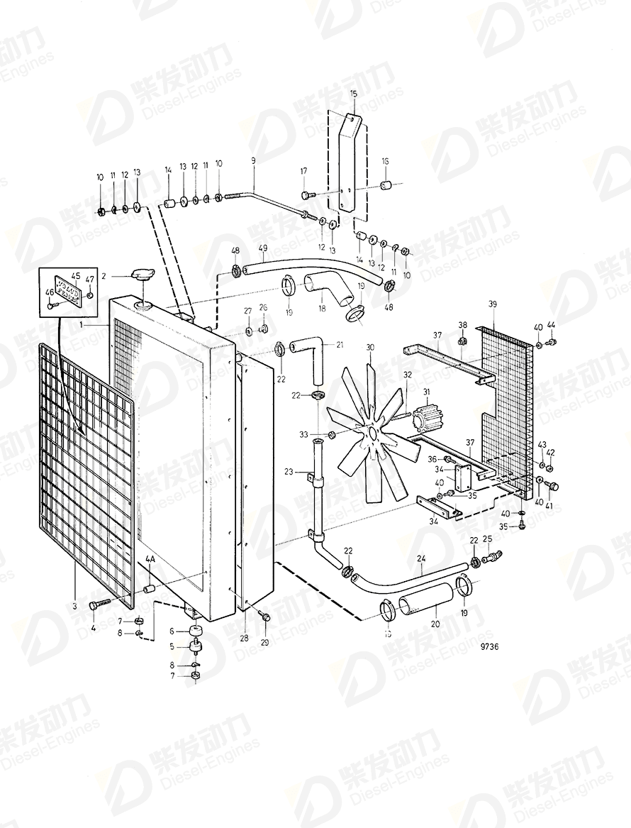 VOLVO Spring nut 948571 Drawing